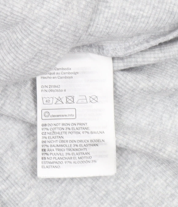 Divided H&M Women’s Grey Sleeveless Bodycon Mini Dress S