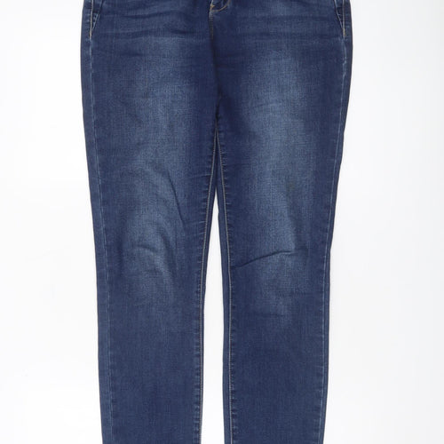 Red Button Men's Blue Straight Leg Jeans 38W 30L Stretch Denim