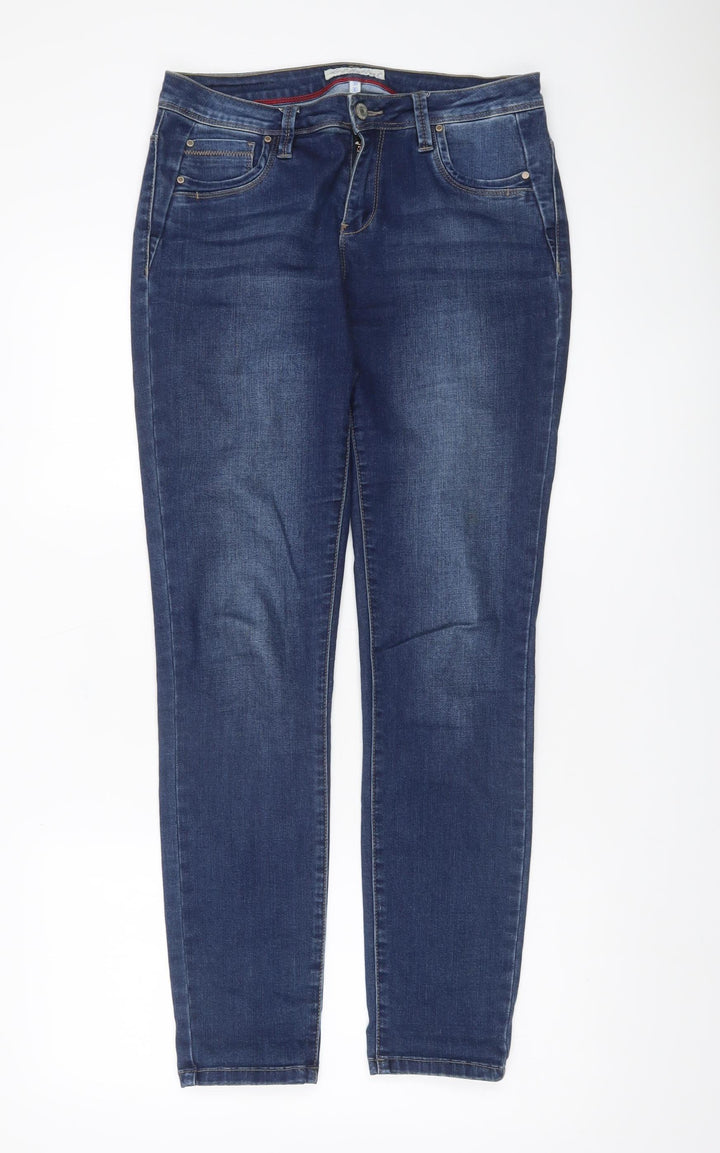 Red Button Men's Blue Straight Leg Jeans 38W 30L Stretch Denim