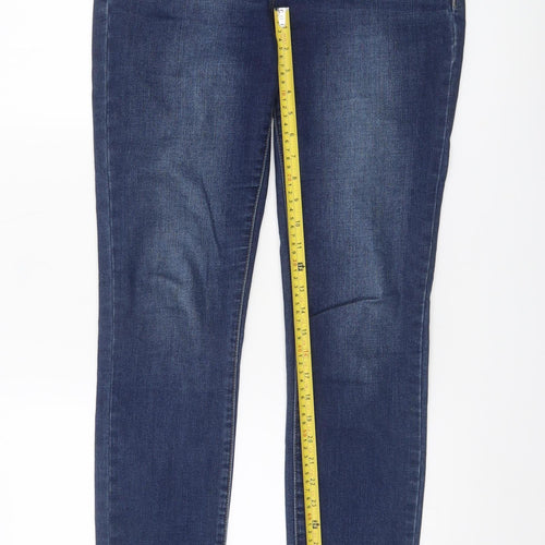 Red Button Men's Blue Straight Leg Jeans 38W 30L Stretch Denim
