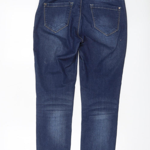 Red Button Men's Blue Straight Leg Jeans 38W 30L Stretch Denim