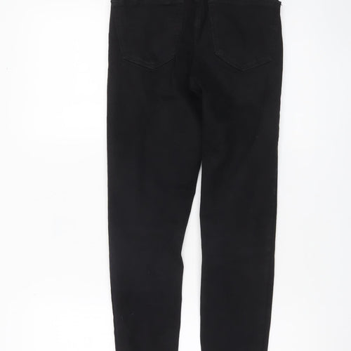 Topshop Women Black Jamie Skinny Jeans Size 8 W25 L32 High Rise
