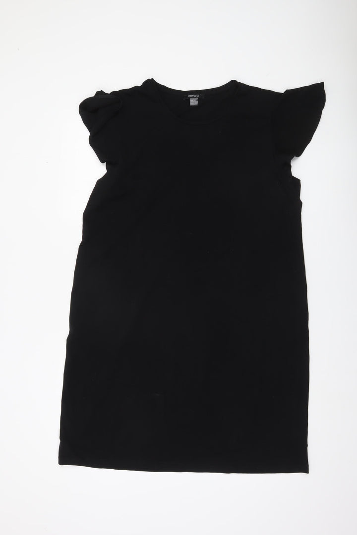 Esmara Women’s Black Shift Dress Size 18/20 Flutter Sleeve Casual Workwear