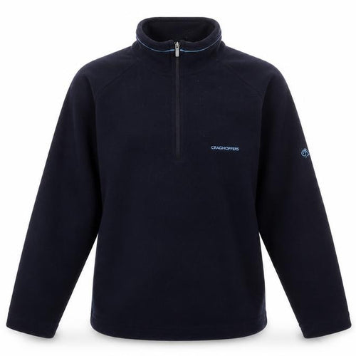 Craghoppers Women’s Black Fleece Sweatshirt UK 12 Half Zip Warm Outdoor Top
