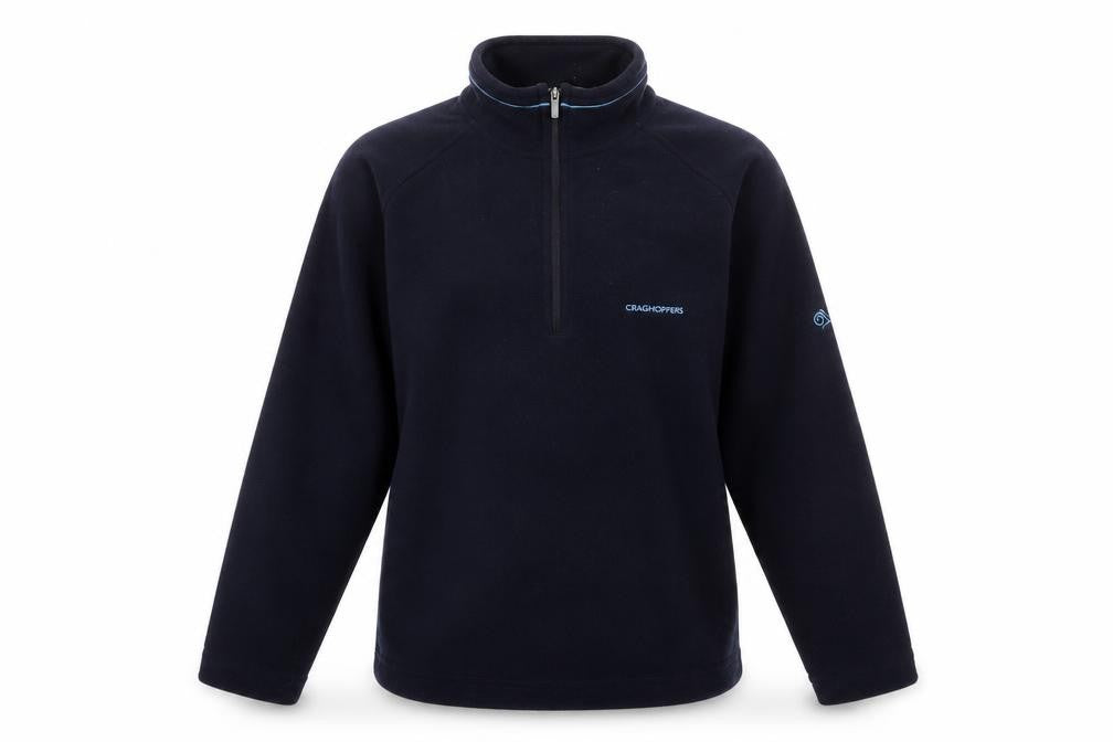 Craghoppers Women’s Black Fleece Sweatshirt UK 12 Half Zip Warm Outdoor Top