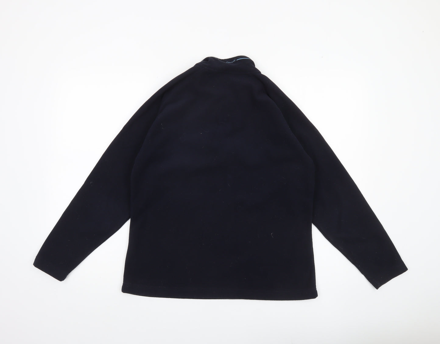 Craghoppers Women’s Black Fleece Sweatshirt UK 12 Half Zip Warm Outdoor Top