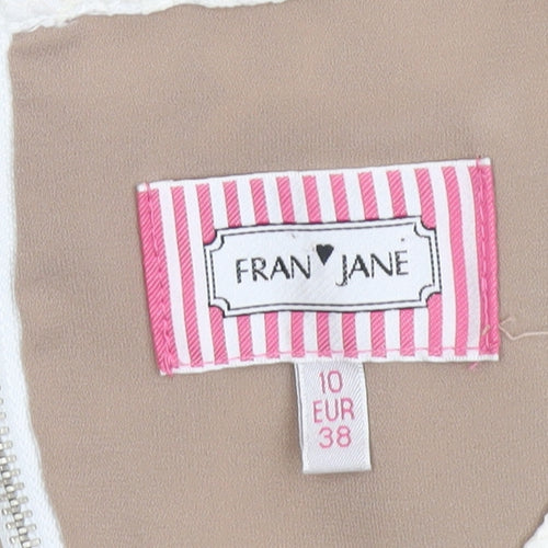 Fran & Jane Women’s Ivory Lace Sheath Dress Size 10 Wedding Party