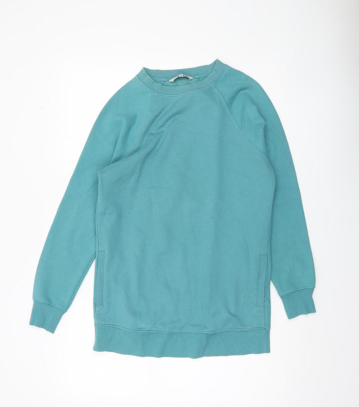 Next Women’s Blue XS Pullover Sweatshirt Cotton Blend