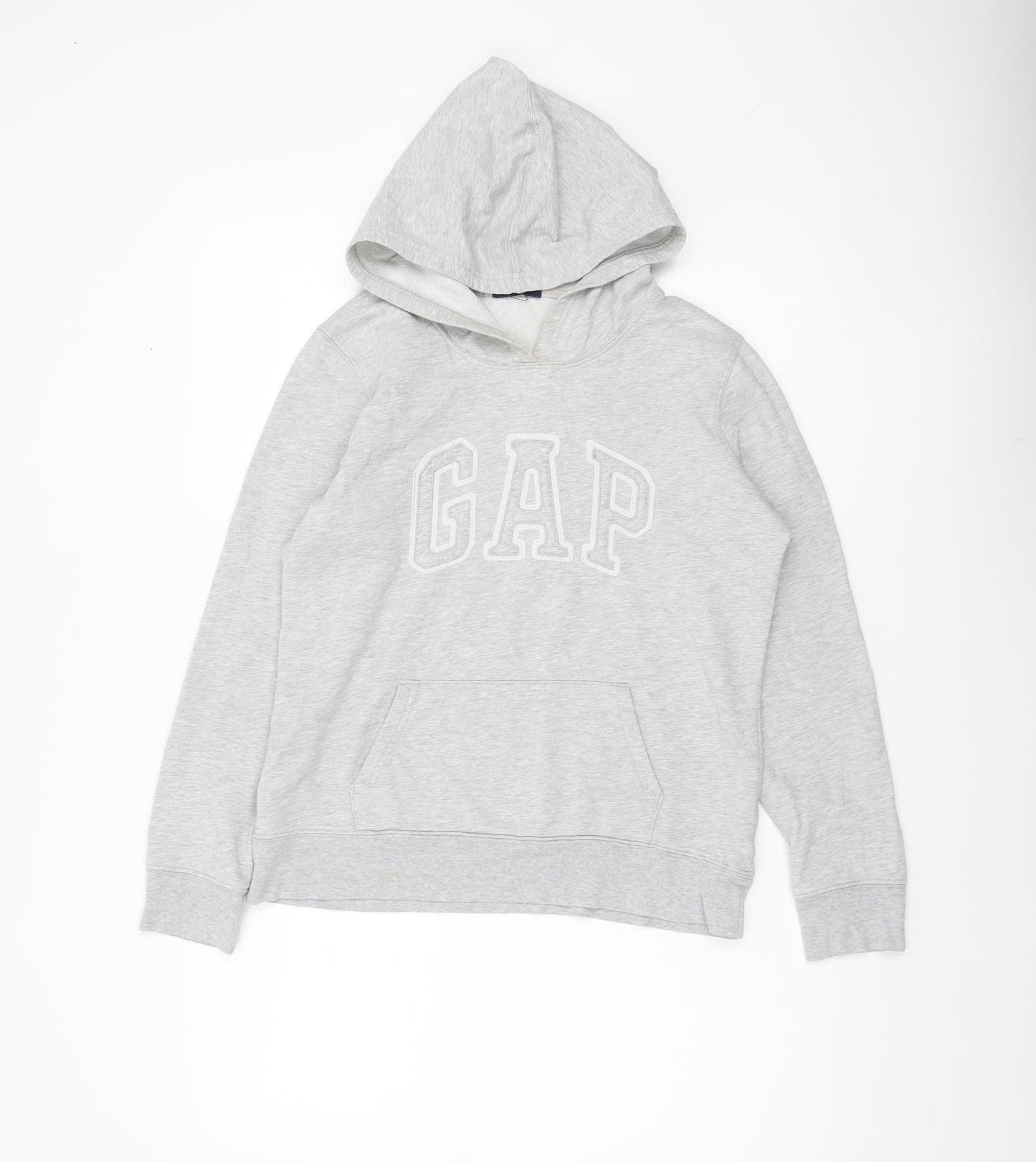 GAP Women’s Grey Pullover Hoodie Sweatshirt Size S Logo Casual