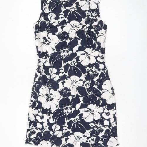 Tommy Hilfiger Women’s Black White Floral Sheath Dress Size 6