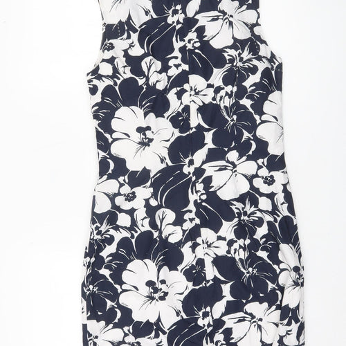 Tommy Hilfiger Women’s Black White Floral Sheath Dress Size 6