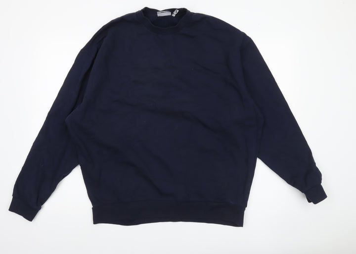 ASOS Design Men's Blue Pullover Sweatshirt Size M Crew Neck