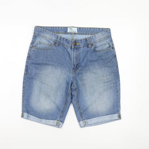 Cedar Wood State Men's Blue Denim Chino Shorts W32 Regular Fit