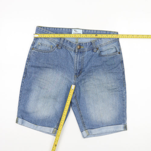 Cedar Wood State Men's Blue Denim Chino Shorts W32 Regular Fit