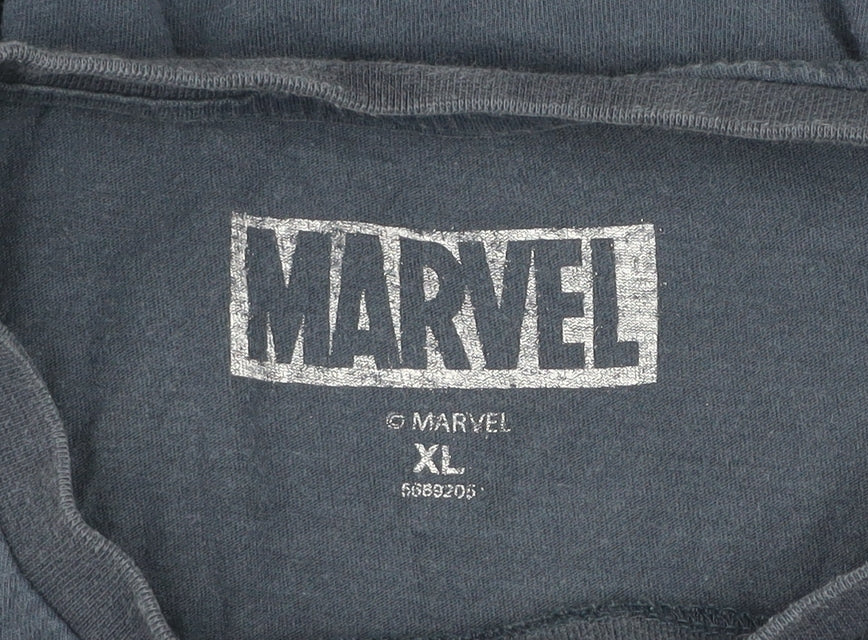 Marvel Men’s Blue XL Captain America Shield Graphic T-Shirt