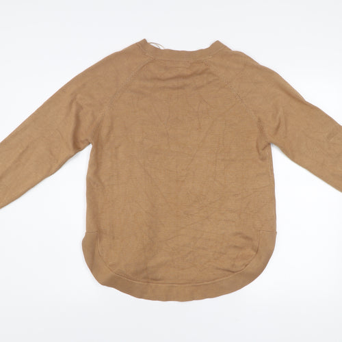 Gallery Women’s Brown V-Neck Pullover Jumper Size S