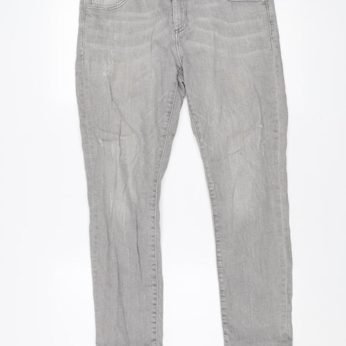 Gap 1969 Grey Slim Straight Leg Jeans Unisex Adults Size 30R