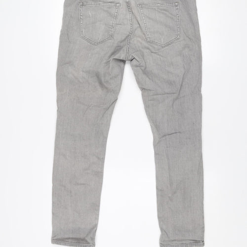 Gap 1969 Grey Slim Straight Leg Jeans Unisex Adults Size 30R
