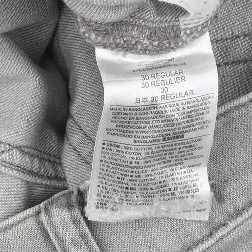 Gap 1969 Grey Slim Straight Leg Jeans Unisex Adults Size 30R