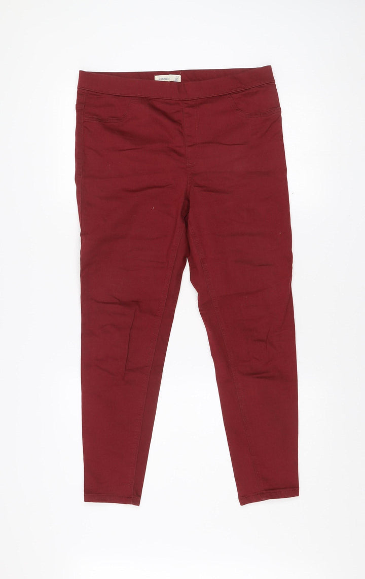 Marks and Spencer Women’s Red Size 14 Skinny Slim Jeans