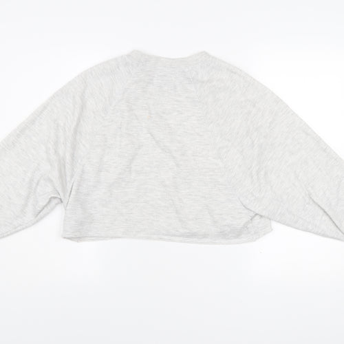 Gilly Hicks by Hollister Womens Grey XS Cropped Sweatshirt