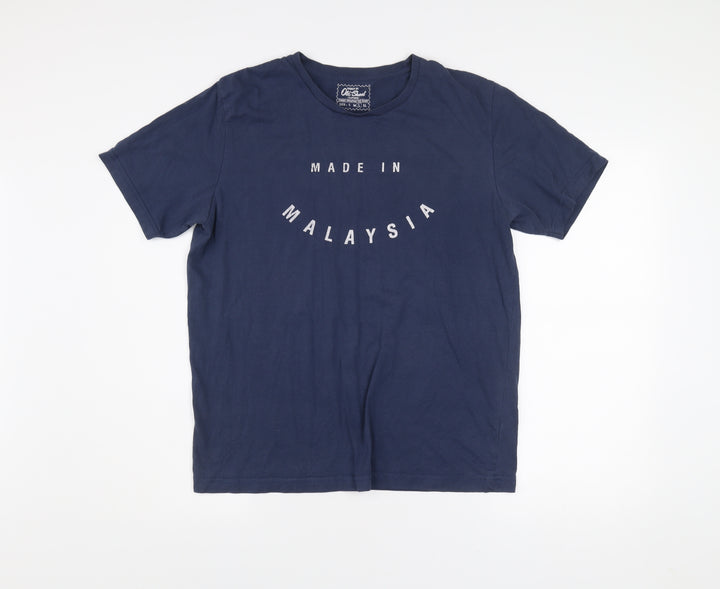 Old Skool Men’s Blue L Graphic Print Crew Neck T-Shirt