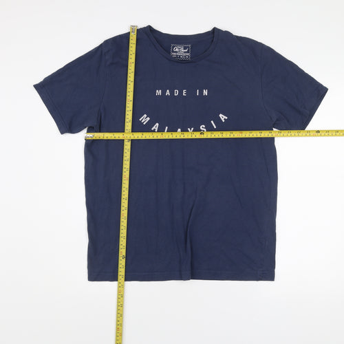 Old Skool Men’s Blue L Graphic Print Crew Neck T-Shirt