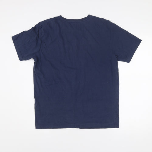 Old Skool Men’s Blue L Graphic Print Crew Neck T-Shirt