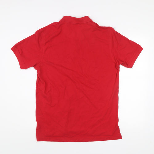 Pierre Cardin Men's Red Cotton Polo Shirt M Regular Fit Casual