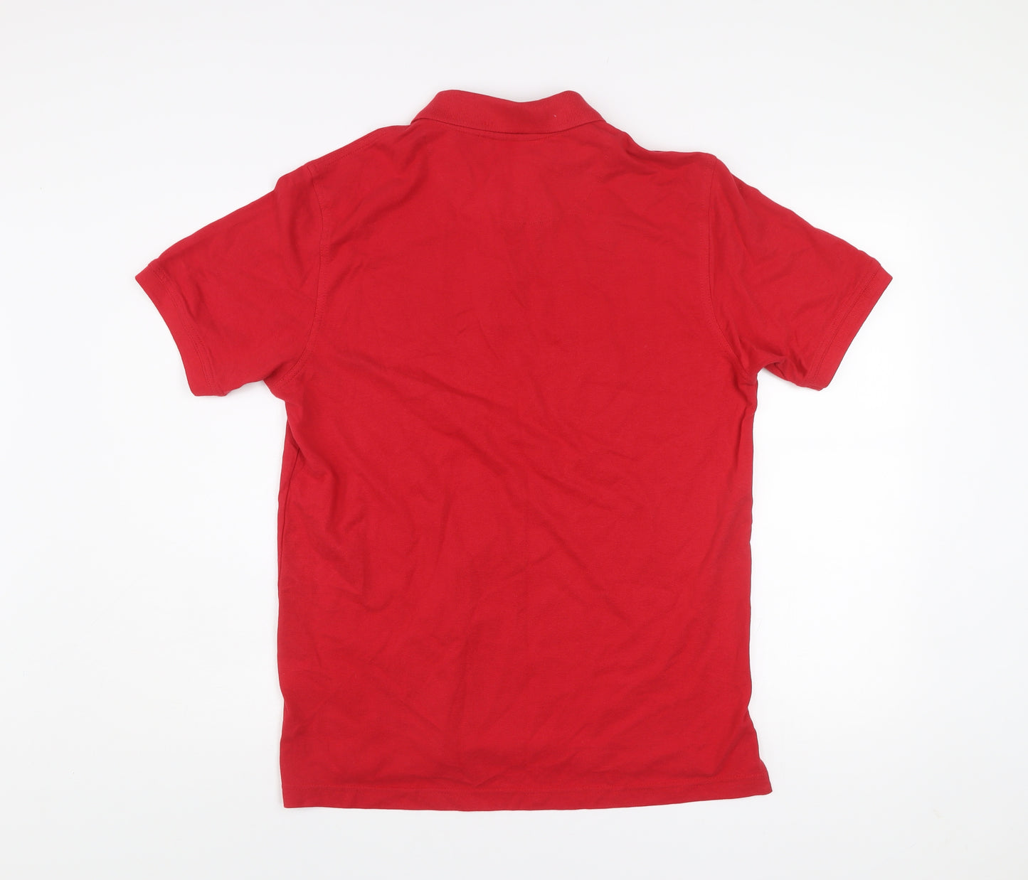 Pierre Cardin Men's Red Cotton Polo Shirt M Regular Fit Casual
