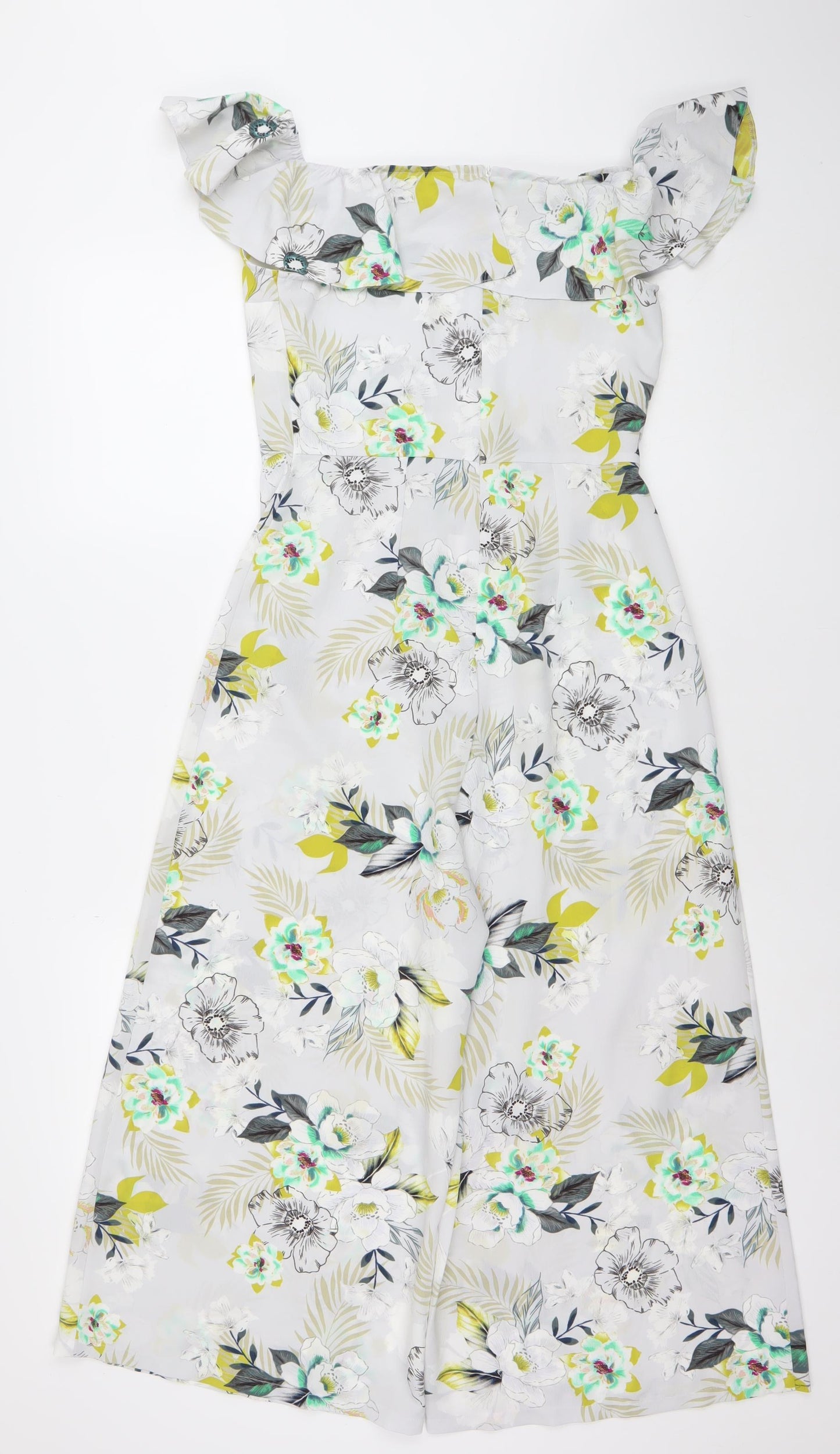 Primark Women’s Multicoloured Floral Off Shoulder Jumpsuit Size 10