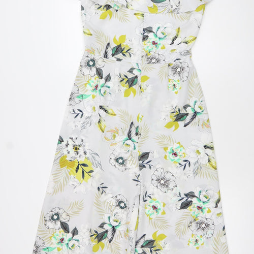 Primark Women’s Multicoloured Floral Off Shoulder Jumpsuit Size 10