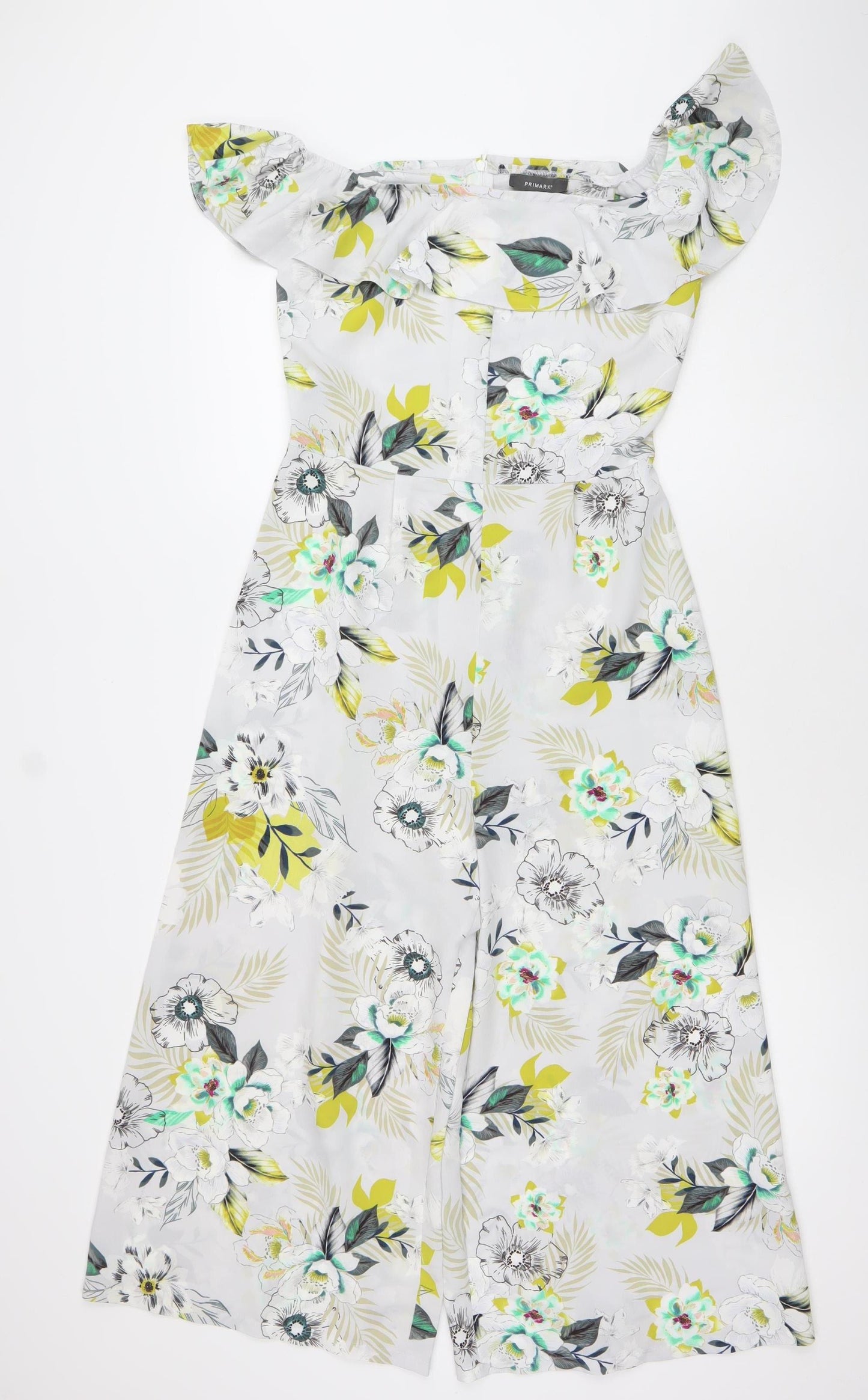 Primark Women’s Multicoloured Floral Off Shoulder Jumpsuit Size 10