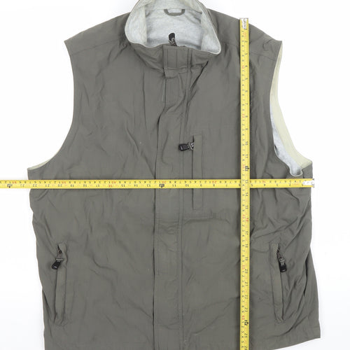 Marks and Spencer Mens Green Waistcoat Bodywarmer L 41in Chest