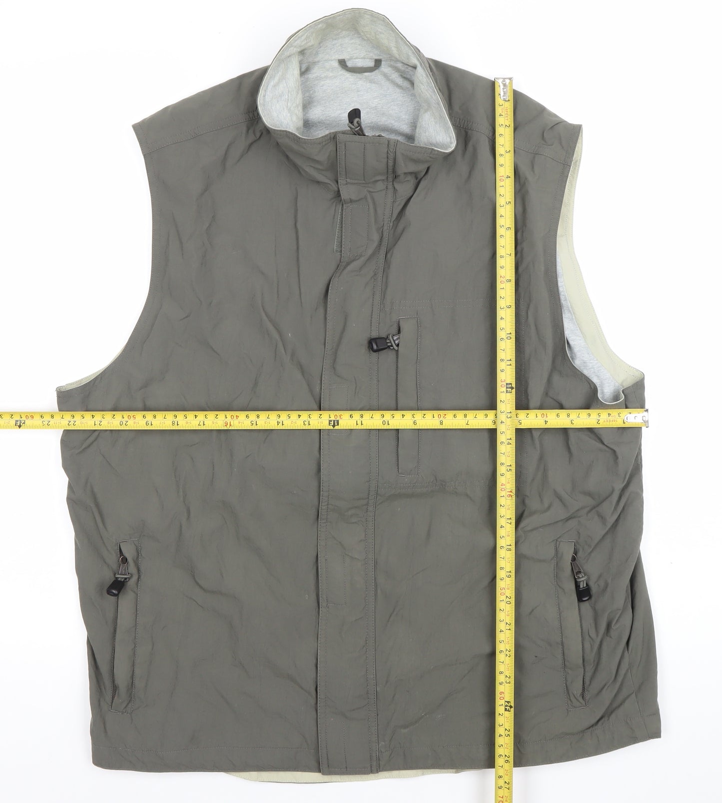 Marks and Spencer Mens Green Waistcoat Bodywarmer L 41in Chest