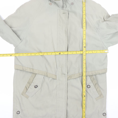 Compliments Women’s Beige Size 16 Mid-Length Overcoat with Pockets
