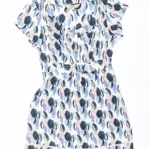 Mantaray Women’s Multicoloured Size 8 Cotton Shirt Dress