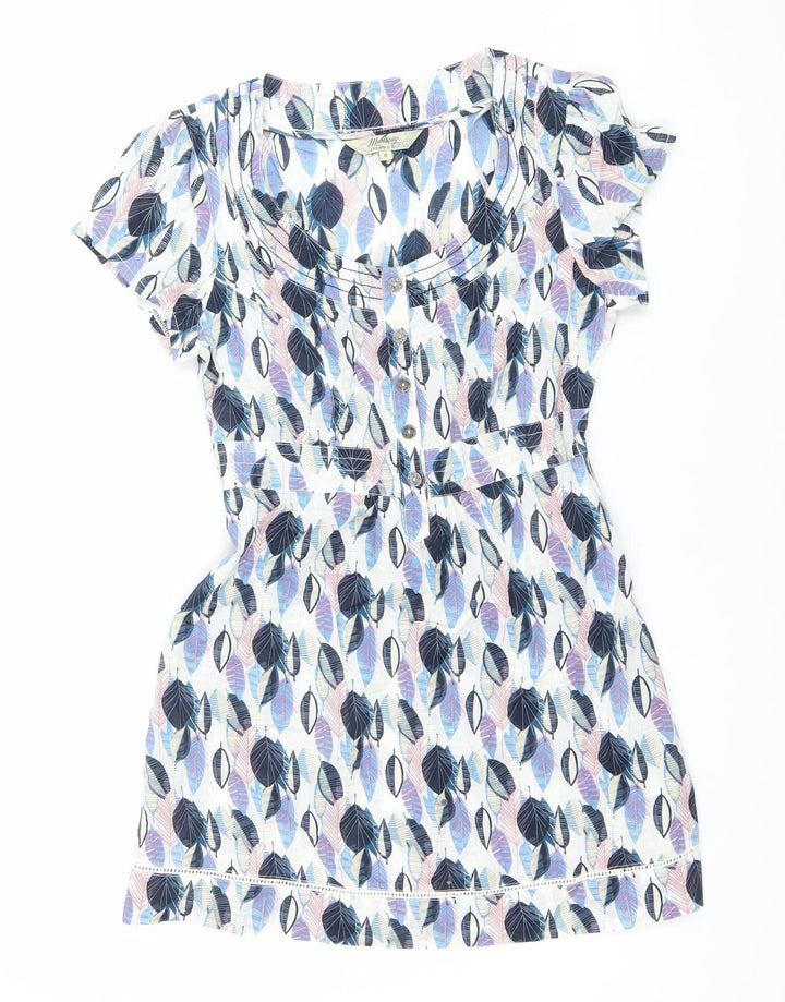 Mantaray Women’s Multicoloured Size 8 Cotton Shirt Dress
