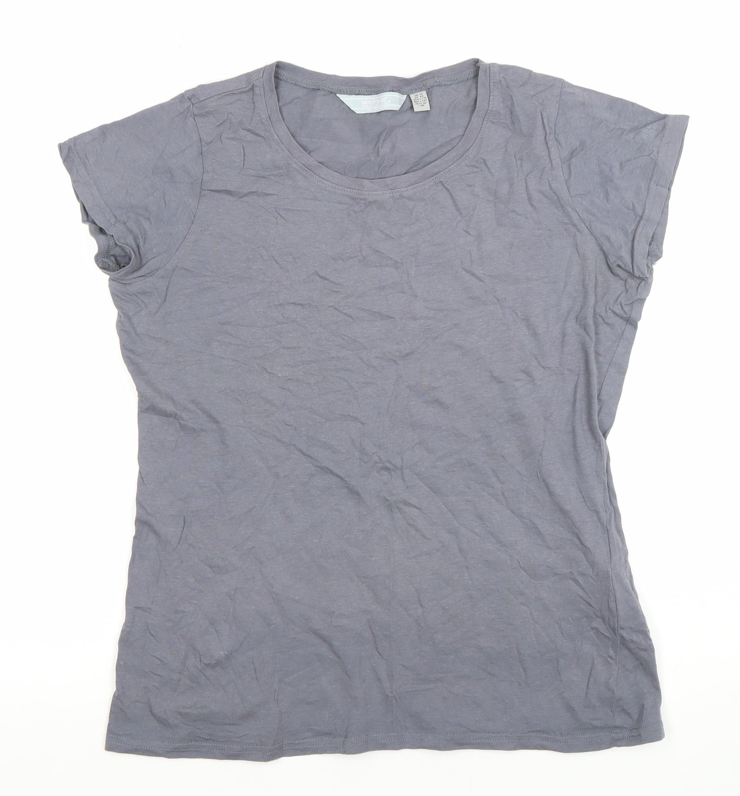 Regatta Womens Grey 100% Cotton Crew Neck Short Sleeve T-Shirt UK 14