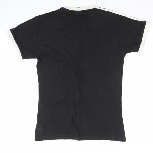 Adidas Men’s Black Medium Retro Cotton T-Shirt Short Sleeve