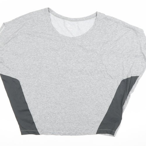Nike Womens Grey XL Dri-Fit Relaxed Fit Activewear T-Shirt