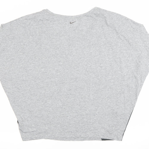 Nike Womens Grey XL Dri-Fit Relaxed Fit Activewear T-Shirt