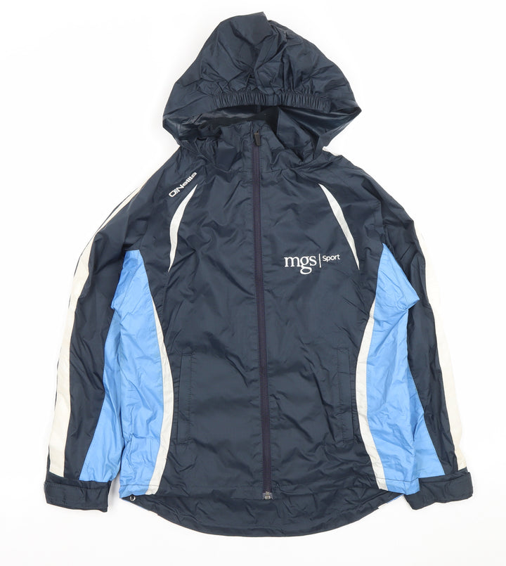 O'Neills Boys Blue Hooded Windbreaker Jacket Age 9-10 Years Sports Zip