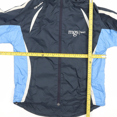 O'Neills Boys Blue Hooded Windbreaker Jacket Age 9-10 Years Sports Zip