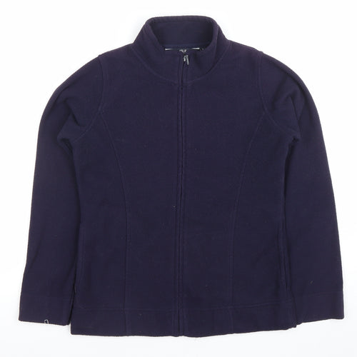 Isle Essentials Women’s Blue Fleece Full Zip Jacket Size S 10-12