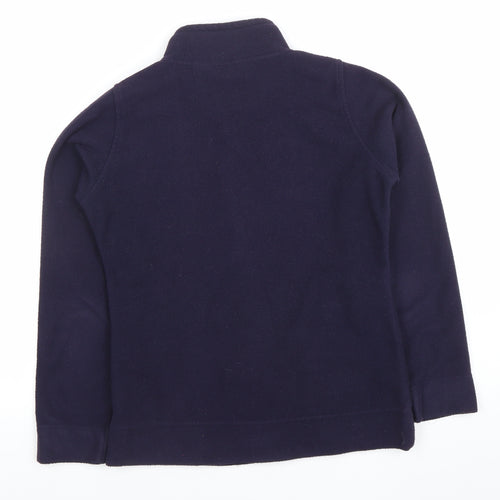 Isle Essentials Women’s Blue Fleece Full Zip Jacket Size S 10-12