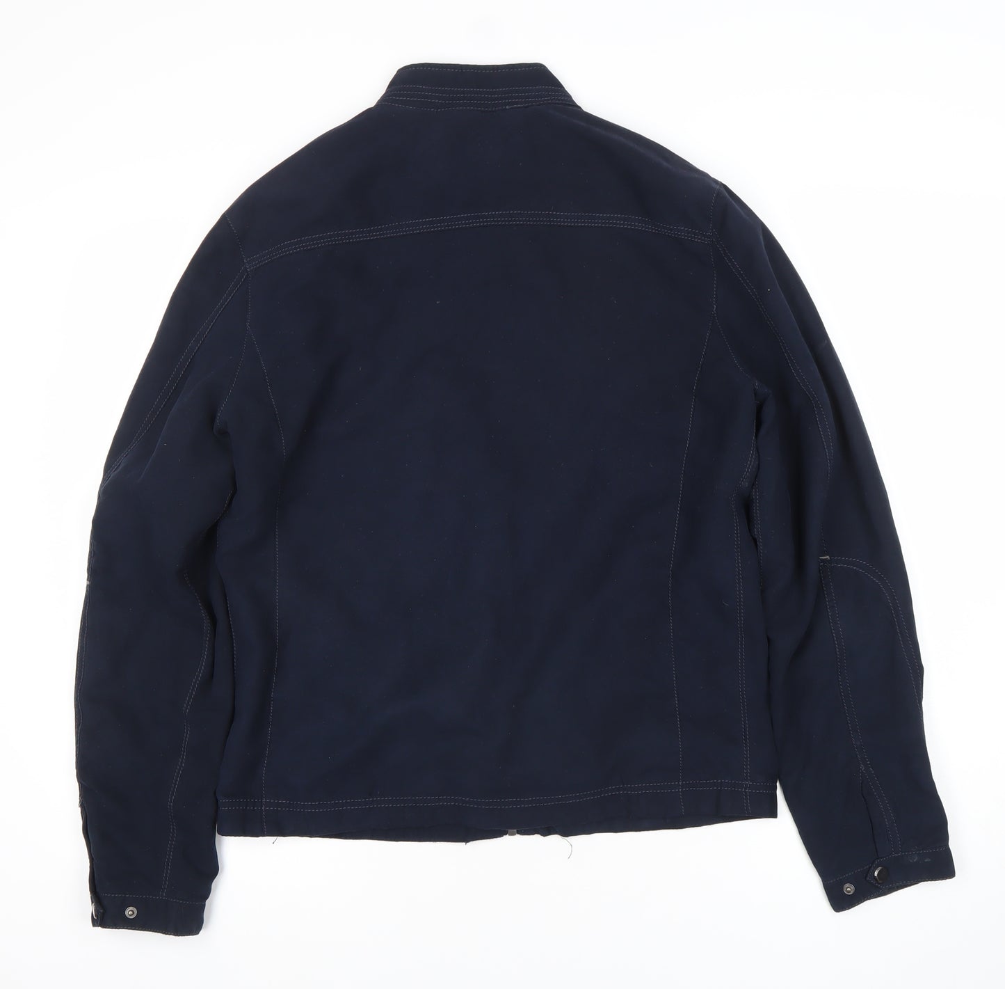 Zara Man Men's Blue Full Zip Jacket Size 40 Regular Fit Casual