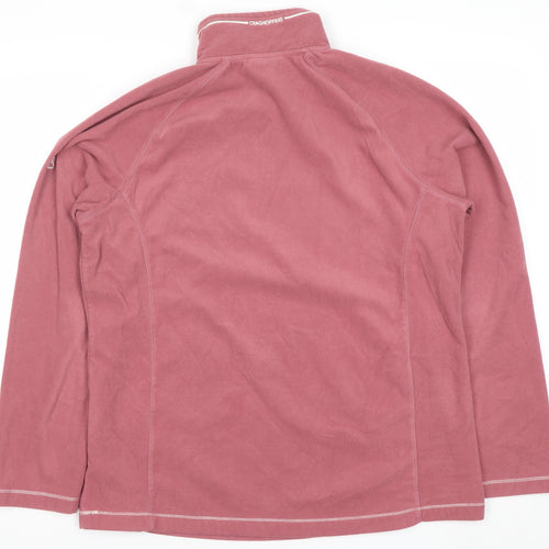 Craghoppers Womens Pink Fleece Sweatshirt UK 14 Pullover Outdoor Hiking