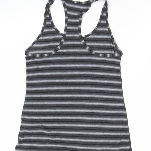 Gap Women’s Grey Striped Racerback Tank Top Slim Fit Size S