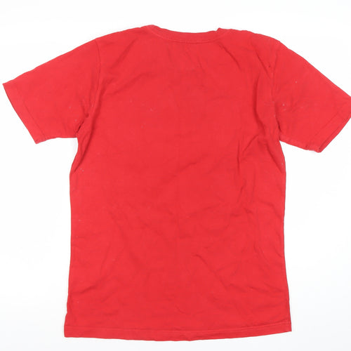 DC Shoes Boys Red Graphic Logo T-Shirt Youth XL 16 Years Skate Tee